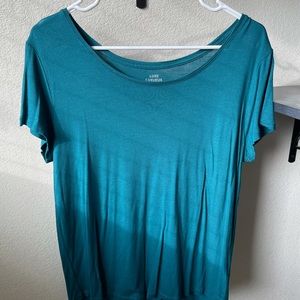 Gap Luxe Turquoise Short Sleeve T-Shirt (Large)